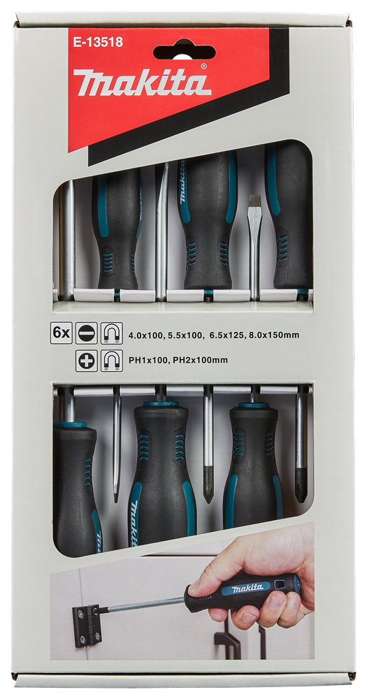 Set cacciaviti accessori Makita 6 pezzi pH SL - e-13518 e-13518