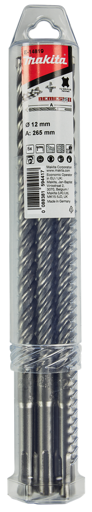 Accessori Makita p4s: punta per calcestruzzo 12x265mm - e-14819 e-14819