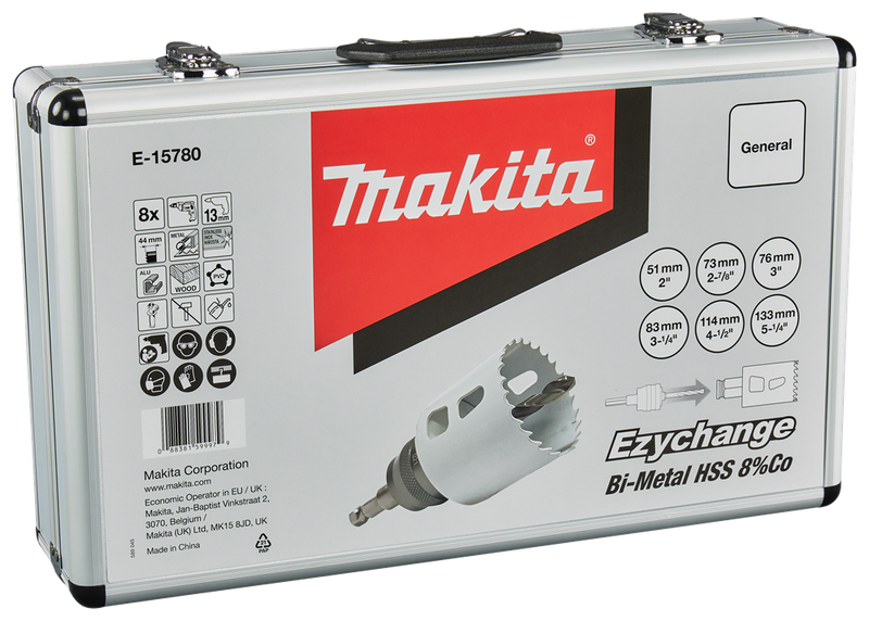 Accessori Makita set seghe a tazza 8 pezzi legno metallo - e-15780 e-15780