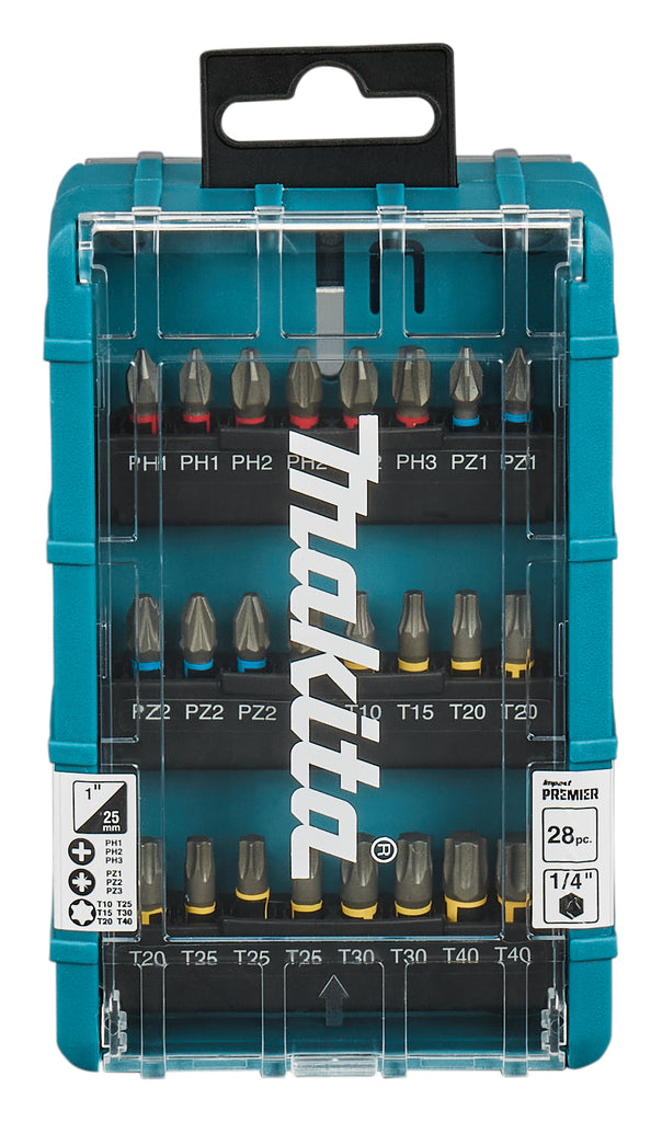 Accesorios Makita juego de puntas de destornillador de impacto de 28 piezas - e-25068