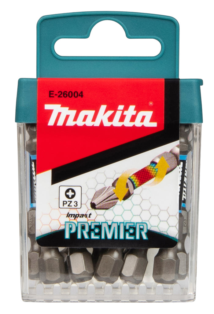 Accesorios Imp Makita puntas de destornillador de impacto pz3x50mm | actuar primer ministro | 10 piezas - e-26004