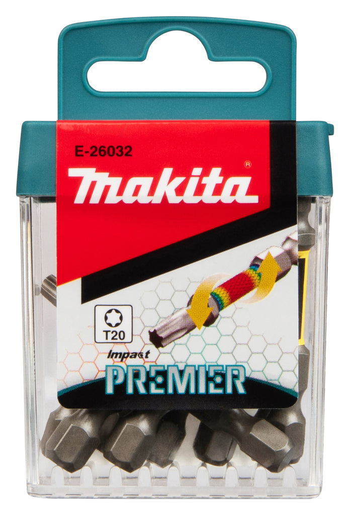 Accesorios Imp Makita puntas de destornillador de impacto t20x50mm | actuar primer ministro | 10 piezas - e-26032