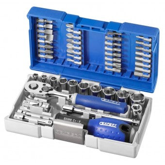 Expert by facom doppenset 1 4 | 48-delig | met ratel | e030729 - e030729