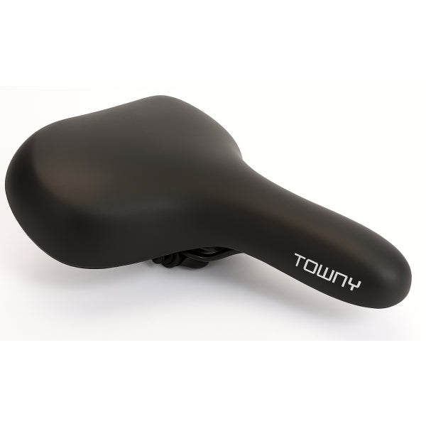 Fietszadel Edge Towny met memory foam - zwart