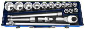 Expert by facom metrische doppenset 3 4 | 18-delig | incl. koffer | e194683 - e194683