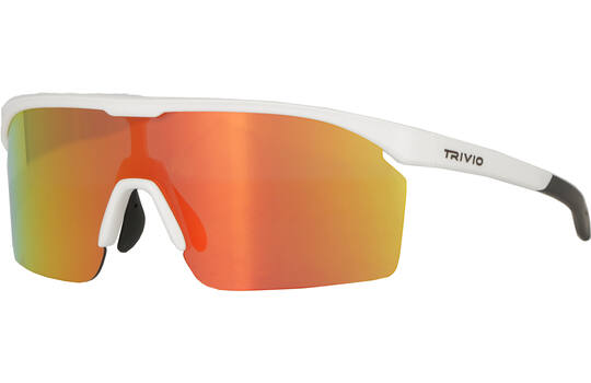 Trivio - fietsbril noa wit revo rood met extra transparante lens