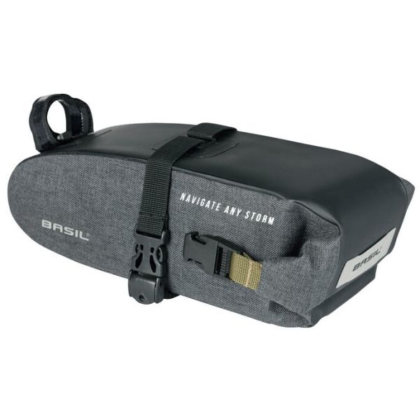 Boba de silla de montar de tormenta de navegación de Basil - bolsa de bicicleta compacta - unisex - bicicleta - negro