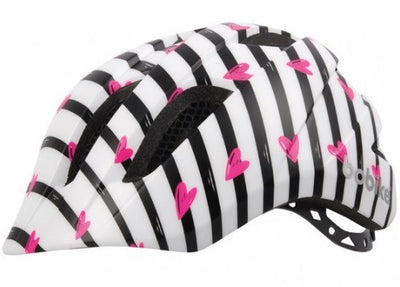 Kinderhelm Bobike Plus Pinky Zebra S (52-56 cm) bianco