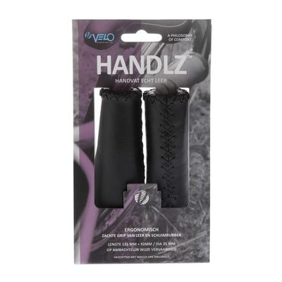 Manico velo in pelle ergo 92 135mm nero