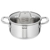 COCHUPARE TEFAL TEFAL VIRCUSO PAPPAPRA + LID GLASSI SILTER
