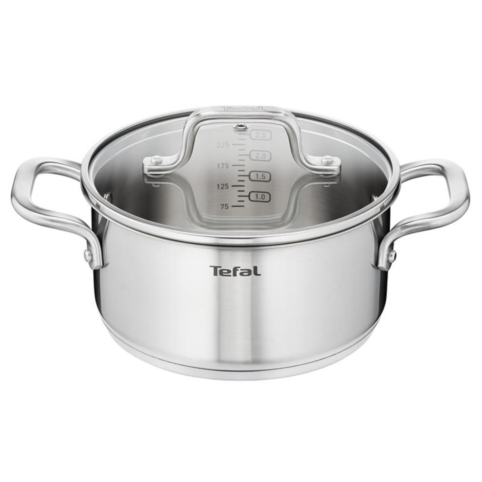 COCHUPARE TEFAL TEFAL VIRCUSO PAPPAPRA + LID GLASSI SILTER