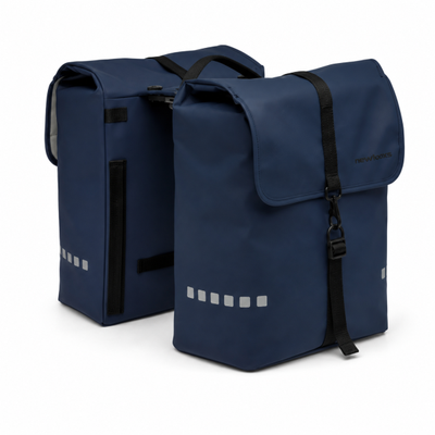 Newlooxs new looxs bicycle bag double odense dark blue mik 2.0 39l