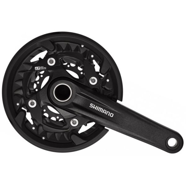 Shimano Cranket MTB 3 x 10 Velocidad FC-MT500 con brazo de manivela de 175 mm 40-30-22t negro