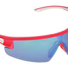 Trivio - occhiali da ciclismo Hadley rosso bianco con 2 lenti extra