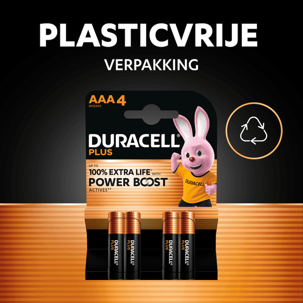 Pila duracell aaa mas 100% tarjeta a 4