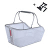 Basil Bicicleta Cesta CentO Tech Fiber Nordlicht Mik 21 litros 39 x 24 x 15 cm Plata azul