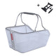 Basil Bicicleta Cesta CentO Tech Fiber Nordlicht Mik 21 litros 39 x 24 x 15 cm Plata azul