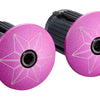 Supacaz Super sticky kush star fade stuurlint zwart neon roze inclusief aluminium neon roze stuurplug