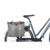 Basil Elegance fietsshopper, Green PET, waterkerende vouwsluiting, gepolsterde hand schouderbanden, 20-26L, taupe