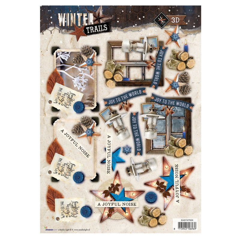 Studio light • easy 3d a4 stansvel winter trails nr. 630