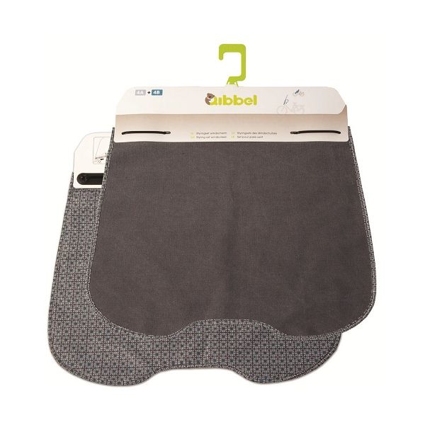 Qibbel Styling Set Elements de lienzo de parabrisas Gray Q728