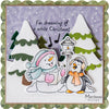 Diseño Marianne • sellos transparentes troqueles animales de eline muñeco de nieve pingüino