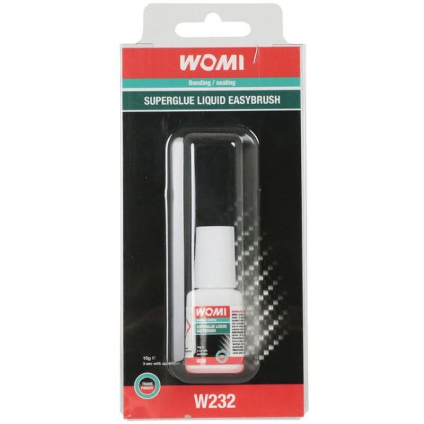 Womi superglue w232 superglue liquido easybrush transparente 10 gramos