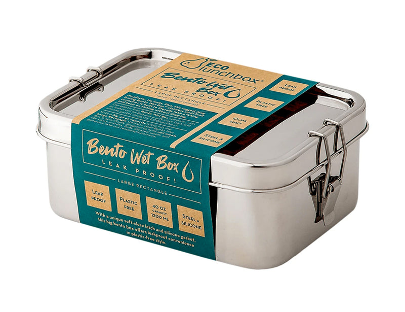 Rettangolo di scatola bagnata bentobox eco pranzo bentobox