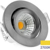 Foco empotrable LED Ecodim 5w 2700k 62mm 60° redondo orientable acero lijado - led4840