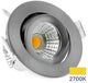 Foco empotrable LED Ecodim 5w 2700k 62mm 60° redondo orientable acero lijado - led4840
