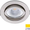 Ecodim Faretto da incasso LED 5w 2700k 85mm 60° tondo orientabile acciaio sabbiato - led4820