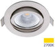 Foco empotrable LED Ecodim 5w 2700k 85mm 60° redondo orientable acero lijado - led4820