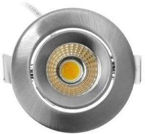 Ecodim Faretto da incasso LED 5W dimtowarm 62mm 36° tondo orientabile acciaio sabbiato - LED4740