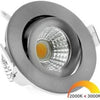 Ecodim Faretto da incasso LED 5W dimtowarm 62mm 36° tondo orientabile acciaio sabbiato - LED4740