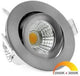 Foco empotrable LED Ecodim 5W dimtowarm 62mm 36° redondo orientable acero lijado - LED4740