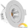 Ecodim Faretto da incasso LED 5W dimtowarm 62mm tondo orientabile 36° bianco - LED4730