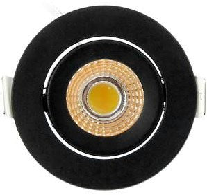 Ecodim Faretto da incasso LED 5W dimtowarm 62mm tondo orientabile 36° nero - LED4735