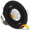 Ecodim Faretto da incasso LED 5W dimtowarm 62mm tondo orientabile 36° nero - LED4735