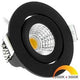 Foco empotrable LED Ecodim 5W dimtowarm 62mm 36° redondo orientable negro - LED4735