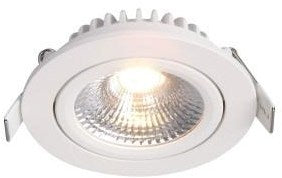 Foco empotrable LED Ecodim 5W dimtowarm 85mm 36° redondo orientable blanco - LED4700
