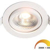 Foco empotrable LED Ecodim 5W dimtowarm 85mm 36° redondo orientable blanco - LED4700
