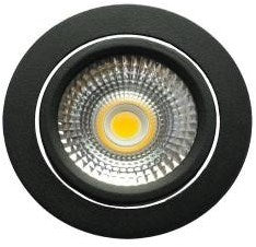 Ecodim Faretto da incasso LED 5W dimtowarm 85mm tondo orientabile 36° nero - LED4710
