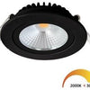 Ecodim Faretto da incasso LED 5W dimtowarm 85mm tondo orientabile 36° nero - LED4710