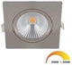 Enzo ecodim led inbouwspot 5w dimtowarm 85mm 36gr vierkant verstelbaar geschuurd staal - led4770