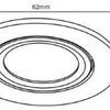 Enzo ecodim led meubelspot 3w 2700k 62mm rond geschuurd staal - led4910