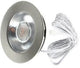 Enzo ecodim led meubelspot 3w 2700k 62mm rond geschuurd staal - led4910