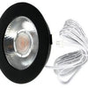 Enzo ecodim led meubelspot 3w 2700k 62mm rond zwart - led4905