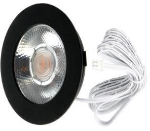 Faretto per arredo LED Ecodim 3W 2700K 62mm tondo nero - LED4905