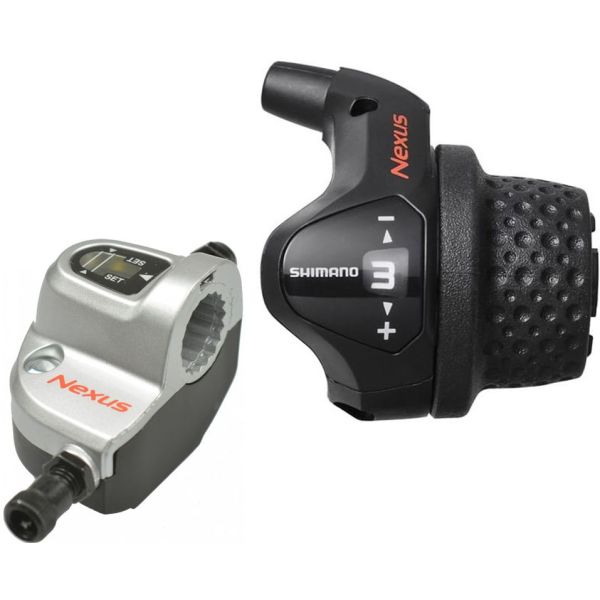 Turner 3 Speed ​​Shimano Nexus SL -3S41E con cavi e clickbox - nero (imballaggio sul posto di lavoro)