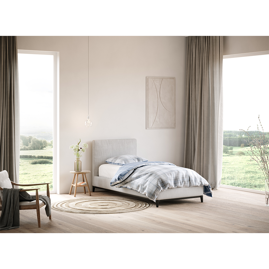 Accogliente lenzuolo con angoli in jersey Eden allure blu 180 x 200 cm